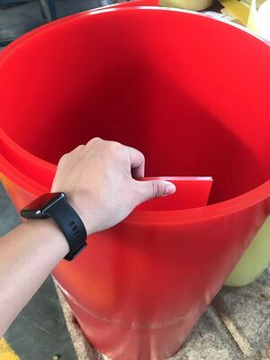 Customized Thickness Red Yellow Polyurethane Sheet Roll For Gaskets And Bearings