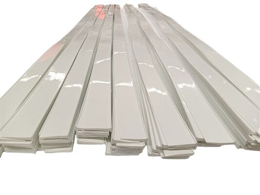 Custom Size Polyurethane Inclined Conveyor Belt Cleats White Green Color Selection