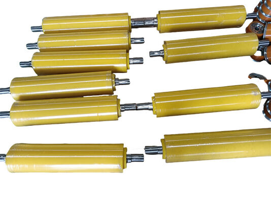 Custom Polyurethane Rollers 95 A Shore Hardness Polyurethane Coated Roller Anti Wear