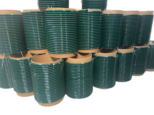 Green Color Polyurethane PU Ridge Top Belt Pentagon Belting 90 Shore A Hardness