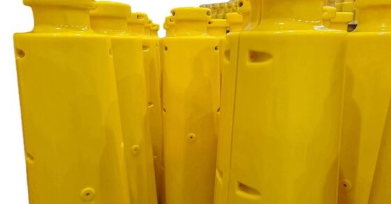 PU Subsea Protection Duct For Cable , Polyurethane Red Electrical Cable Duct