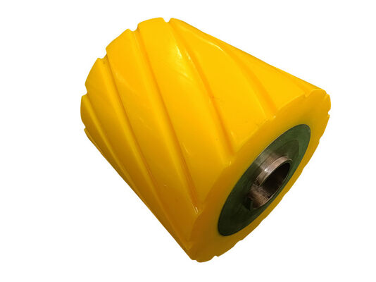 Customized Orange Polyurethane Coated Wheels Apply To Trucks Or Machinery