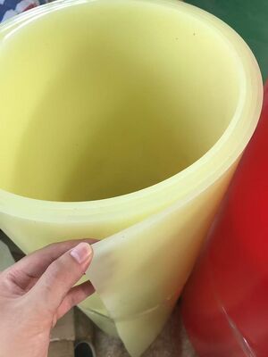 Yellow Red Color Polyurethane Sheet Chemical Resistant Different Thickness And Size