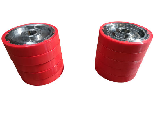 Industrial Grade PU Coated Wheels with 75-90A Shore Hardness for Heavy-Duty Applications in Customizable Colors