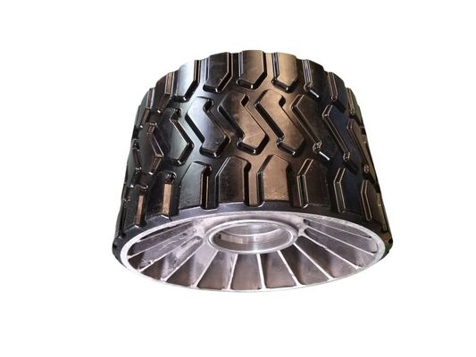 95 A Shore Hardness PU Coated Wheels , Polyurethane Heavy Duty Industrial Wheels