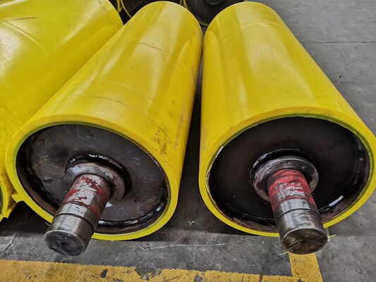 Transmission Industrial Polyurethane Coating Roller 90 A Shore Hardness Heavy Duty