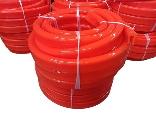 75 A Hardness Curved Belt PU Edge Sealing Strip Fixed On Conveyor Belts