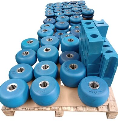 Blue Color Polyurethane Coating Wheels Customized Heavy Duty Industrial Wheels