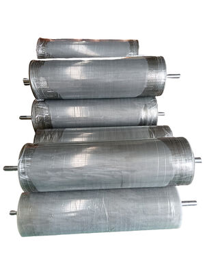 Custom Polyurethane Rollers 95 A Shore Hardness Polyurethane Coated Roller Anti Wear