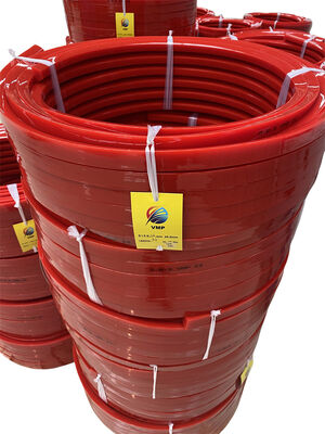 Red Color Polyurethane Belting PU V-Belts Wear Resistant For Conveyor