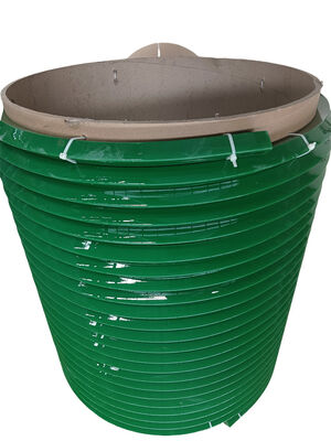 Green Color Polyurethane PU Ridge Top Belt Pentagon Belting 90 Shore A Hardness