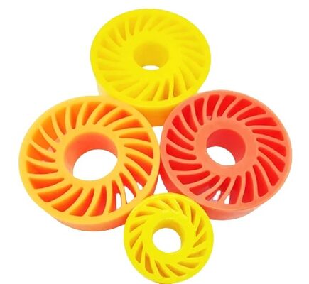 Polyurethane Sun Feed Wheels Crush Wheel 75 A Shore Hardness for Corrugated Producing