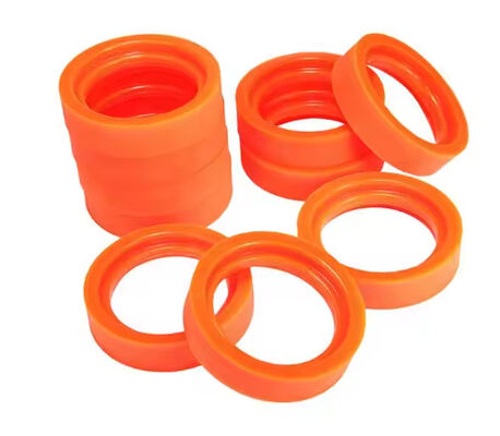 Red & Yellow Color Polyurethane Paper Press Wheel 65 A Hardness Wear Resistant