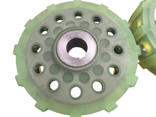 Heavy Load Polyurethane PU Coated Wheels 95 A Shore Hardness For Equipment