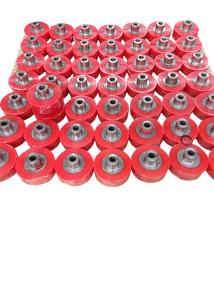 Durable PU Coated Wheels with 75-90A Shore Hardness for Heavy Machinery Applications in Custom Colors