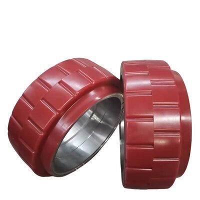 Industrial Polyurethane Heavy Duty Wheels 95 A Shore Hardness Corrosion Resistant