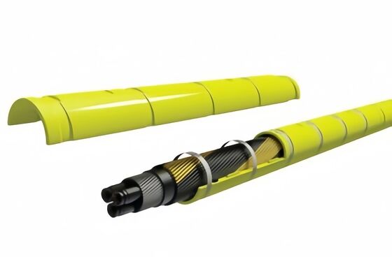 Polyurethane Submarine Cable Protection Duct 85 A Hardness Customized Color
