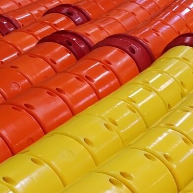 Polyurethane Subsea Cable Protection Bending Limiter Anti Corrosion Yellow Color