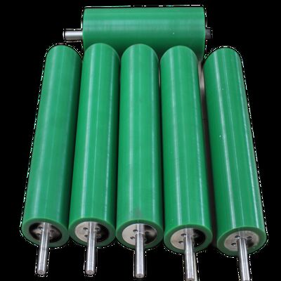 95 Shore A Hardness PU Coated Roller for Material Handling Forklift in Custom Color