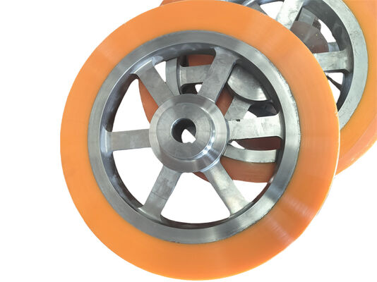 75-90A Shore Hardness PU Coated Wheels for Heavy Duty Industrial Use with Extended Service Life