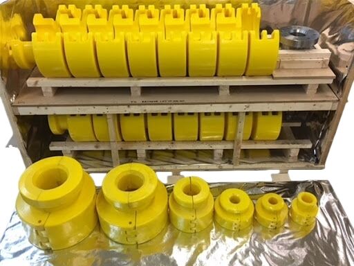 Polyurethane PU Bend Restrictor for Submarine Cable Protection with Resistance to Water, Oil & Grease, High Load Bearing Capacity, and 50+ Years Durability