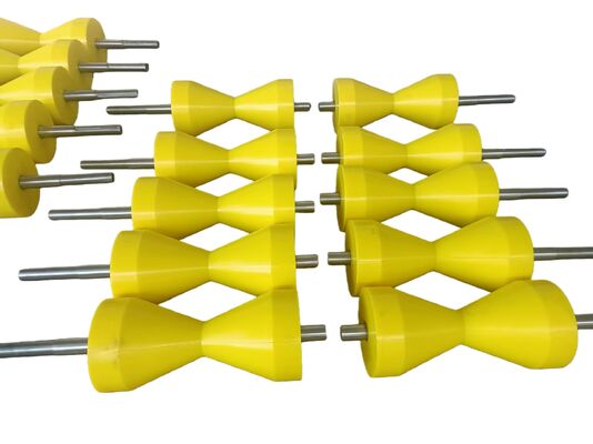 Heavy Duty Polyurethane Coated Roller with 75-90A Shore Hardness and Customizable Color for Industrial Applications