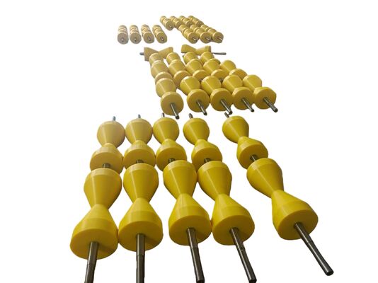 Heavy Duty PU Coated Roller with 75-90A Shore Hardness and Customizable Color for Industrial Applications