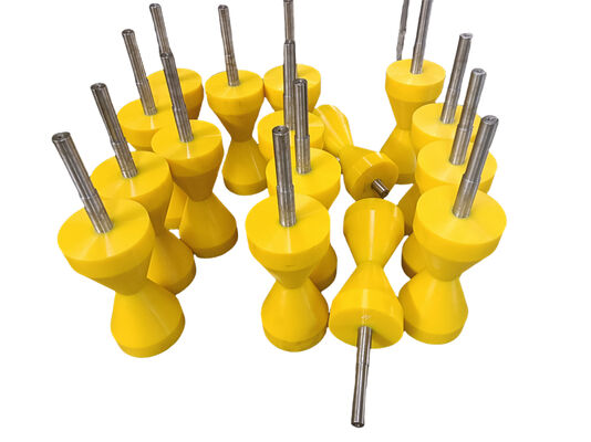 Customized Heavy Duty PU Coated Roller with 75-90A Shore Hardness for Industrial Applications