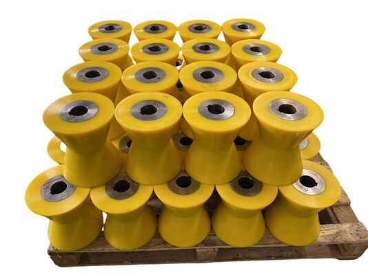 Customized Heavy Duty PU Coated Roller with 75-90A Shore Hardness for Industrial Applications
