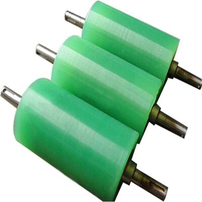 75-90A Shore Hardness PU Coated Roller for Heavy-Duty Material Handling with Customizable Color Options