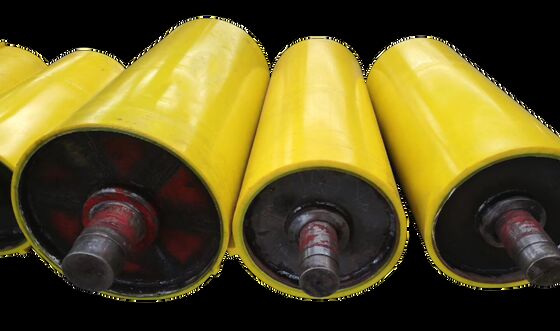 75-90A Shore Hardness PU Coated Roller for Material Handling Forklift with Custom Colour Options