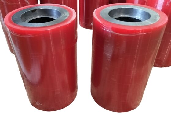 Customized PU Coated Roller with 95 A Shore Hardness for Material Handling Forklift Industrial Polyurethane Rollers