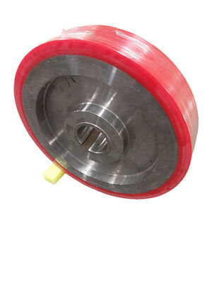 Customized OEM PU Coated Wheels , Industrial Polyurethane Wheels Heavy Duty